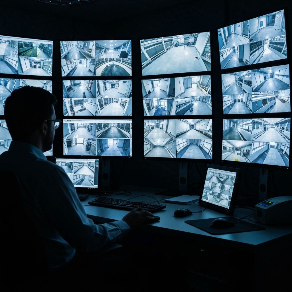 Professional CCTV Monitoring Room